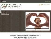 Tablet Screenshot of crossvillevet.com